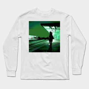 Chiswick Station, Green Long Sleeve T-Shirt